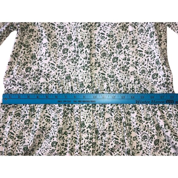 Dress Tuckernuck Floral XS Long Sleeve Button Up Cuffed Vintage Style Preppy - Picture 7 of 10